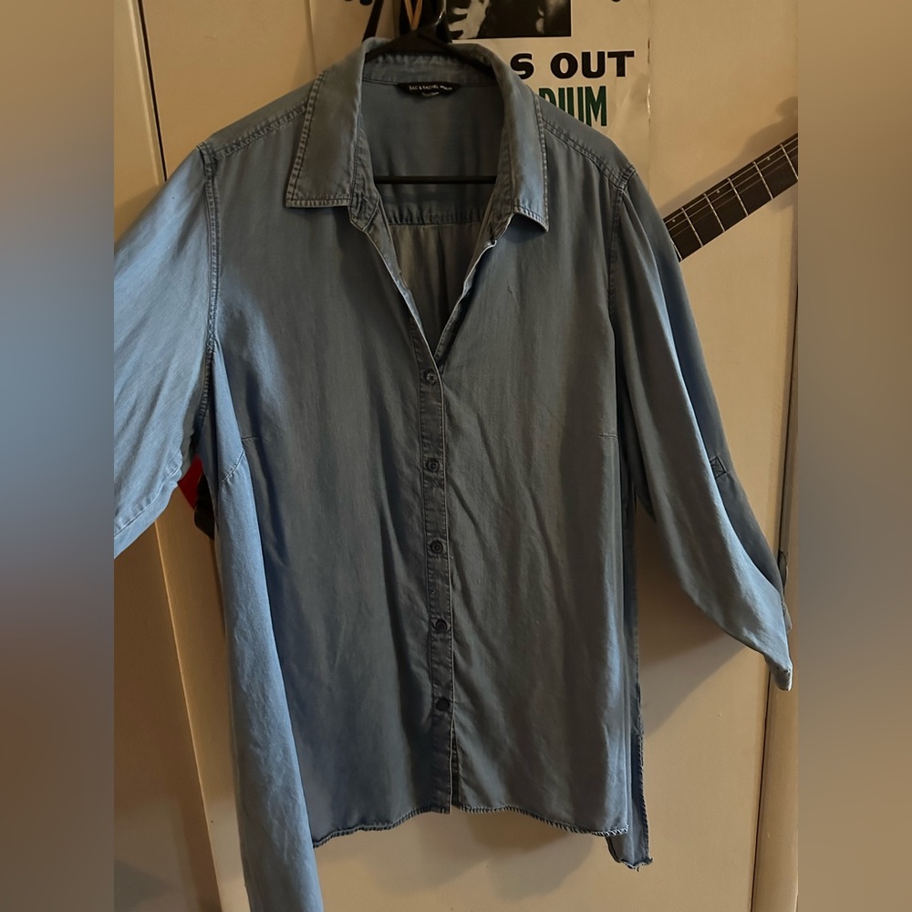 2XL chambray blouse , very soft material